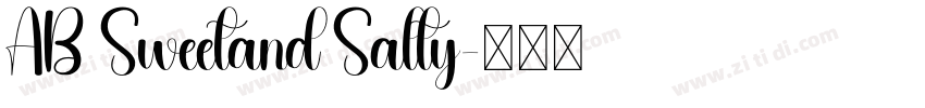 AB Sweetand Salty字体转换